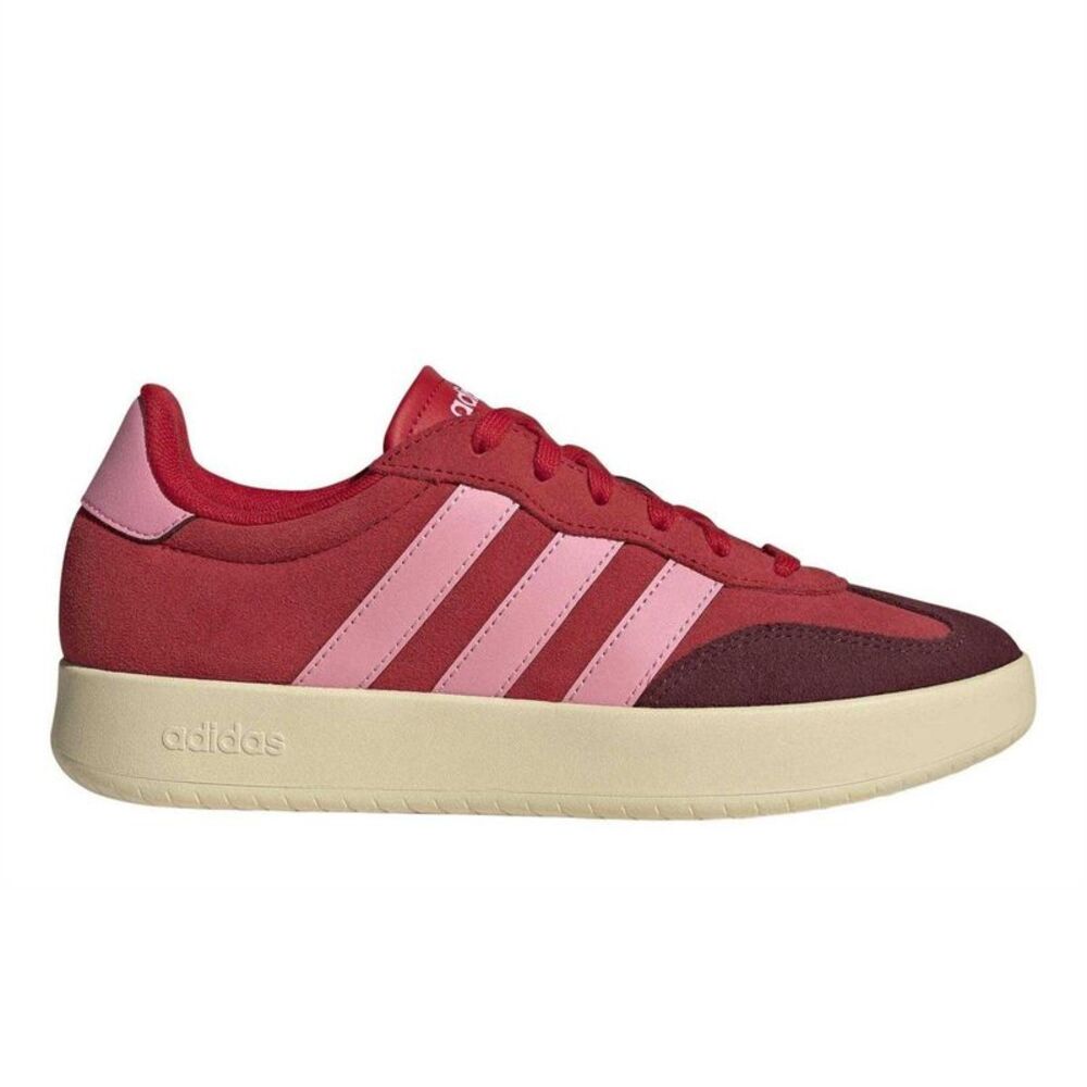 Adidas Womens/Ladies Barreda Suede Platform Court Trainers / Better Scarlet